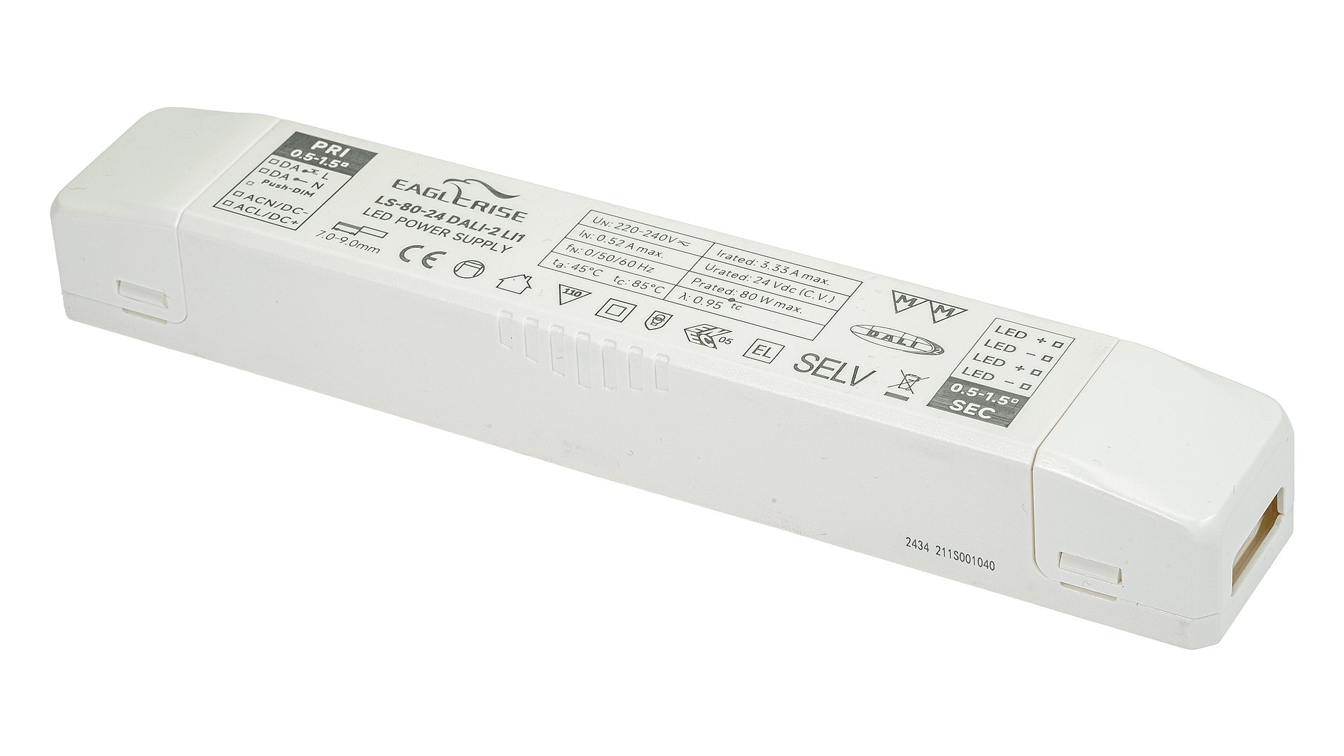 Convertisseur 80W variable DALI IP20