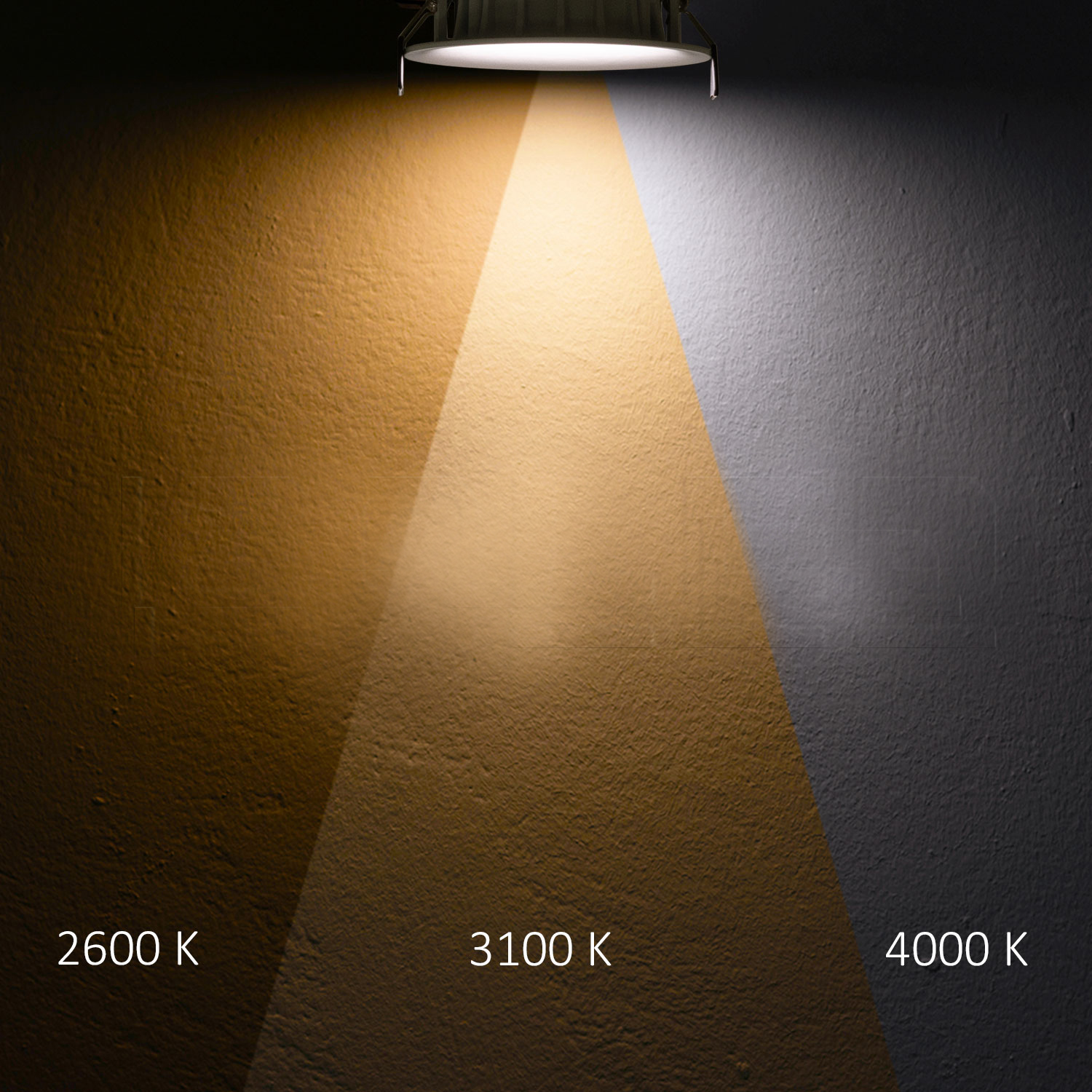 DL LED gam ultra-plat, 8W, colorswitch 2600/3100/4000K, dimmable – Image 3