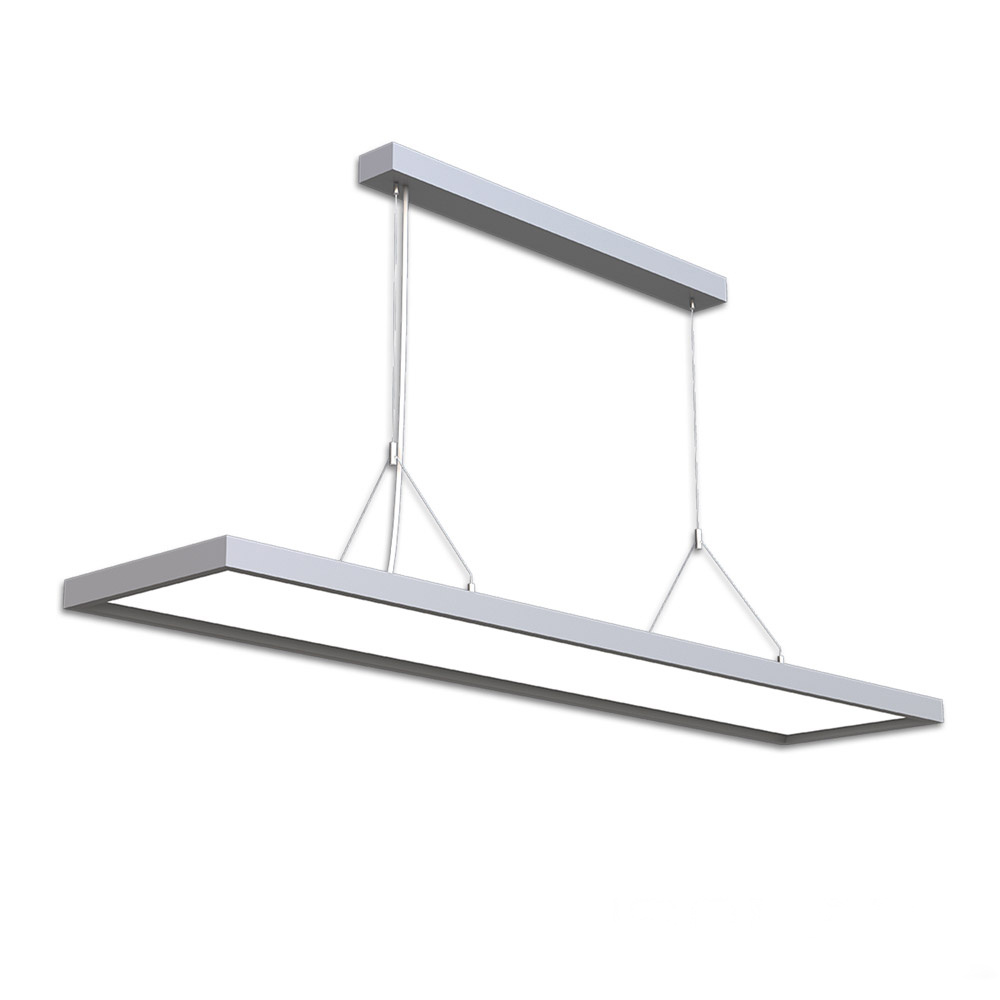 Pendentif LED Office Pro direct/indirect, 20+40W, argent, UGR<19, 4000K, dimmable 1-10V