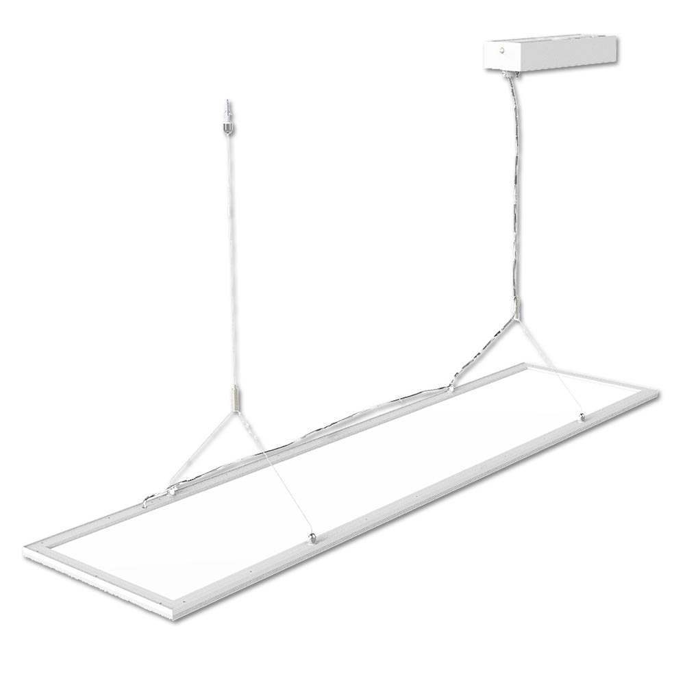 Pendentif de bureau LED direct/indirect, 20+20W, 30x120cm, blanc, UGR<19, 4000K, dimmable – Image 2
