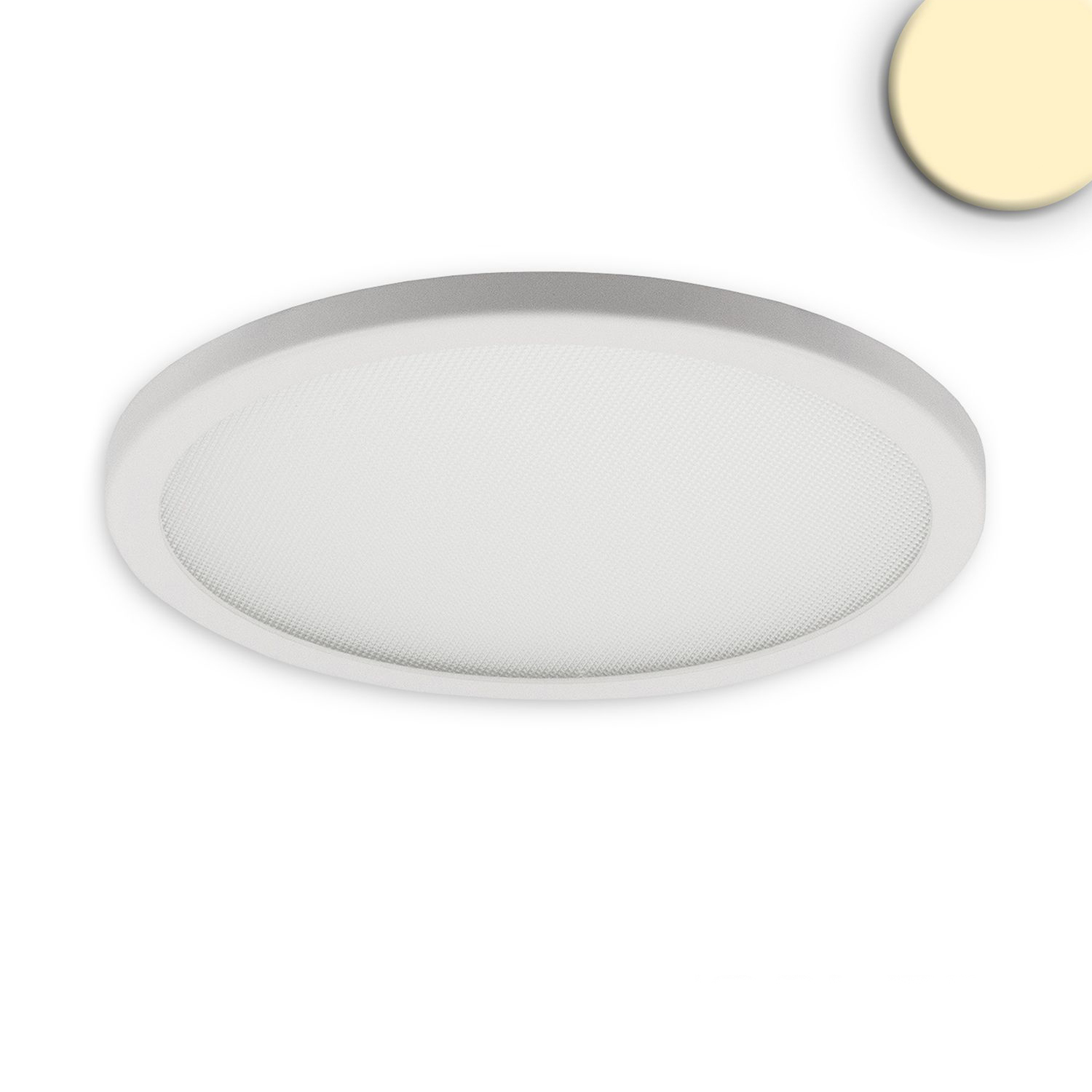 Downlight LED Flex 15W, prismatique, 120°, orifice 50-160mm, blanc chaud, dimmable