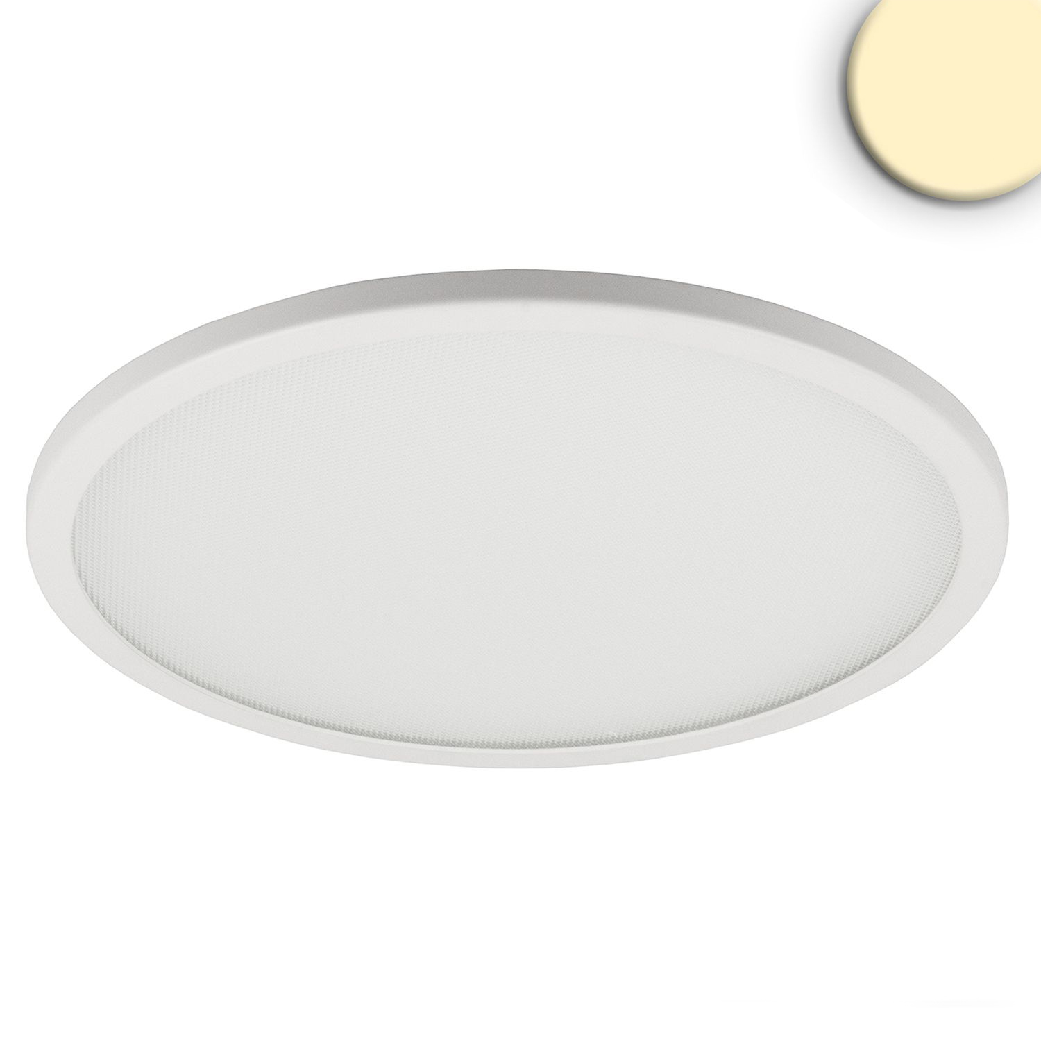 Downlight LED Flex 23W, prismatique, 120°, orifice 50-210mm, blanc chaud, dimmable