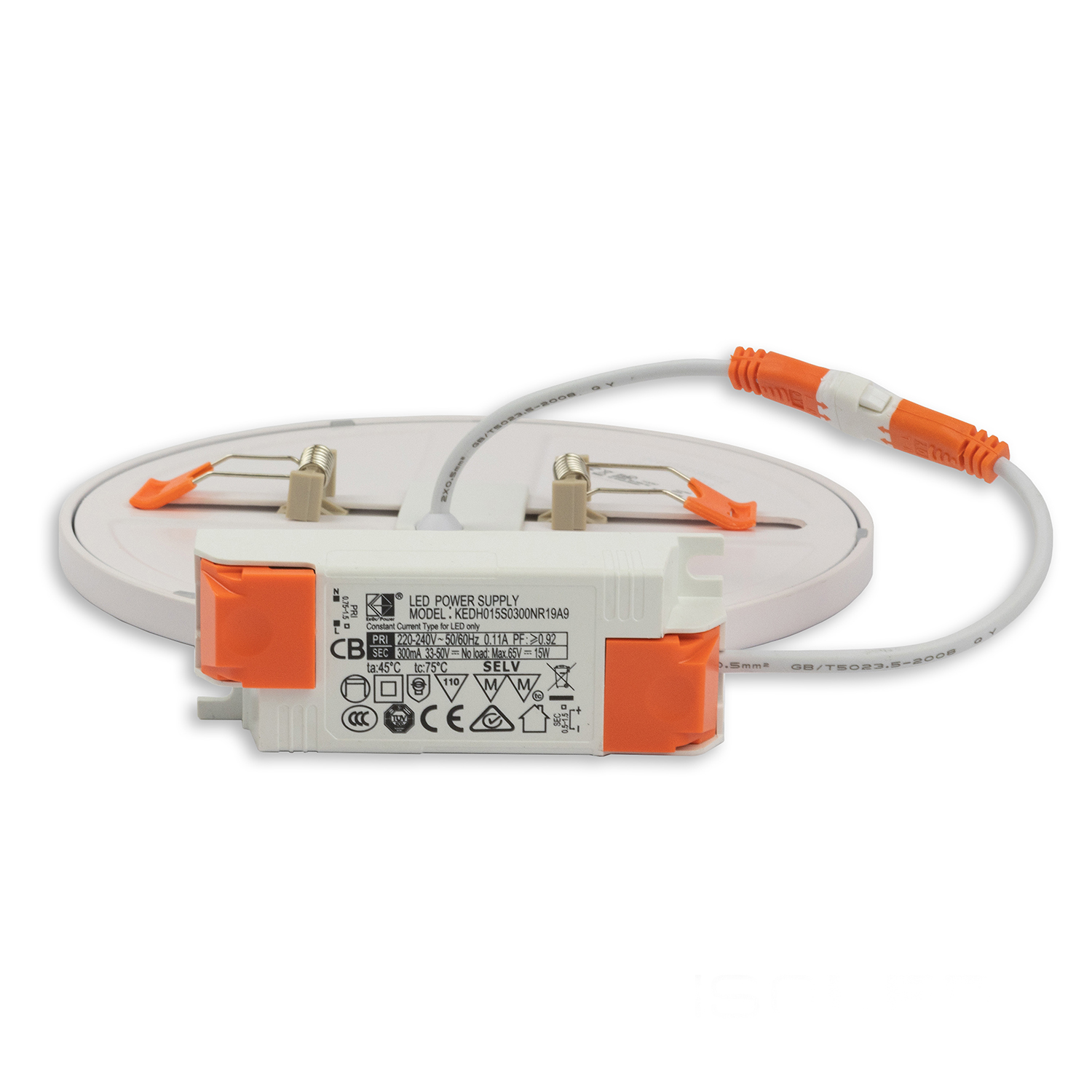 Downlight LED Flex 15W, prismatique, 120°, orifice 50-160mm, blanc neutre, dimmable – Image 2