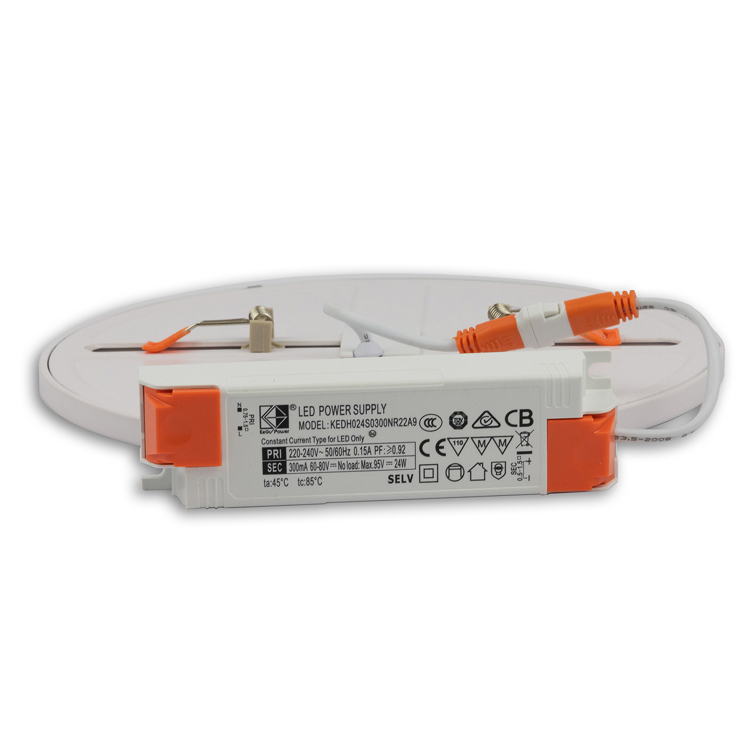 Downlight LED Flex 23W, prismatique, 120°, orifice 50-210mm, blanc neutre, dimmable – Image 2