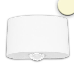 Applique LED direct/indirect 2*2W CREE, IP54, blanc sable, blanc chaud