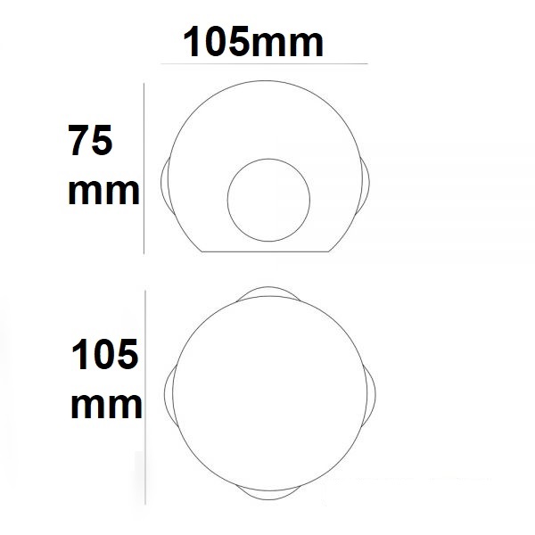 Applique LED direct/indirect 4*1W CREE, IP54, blanc sable, blanc chaud – Image 3