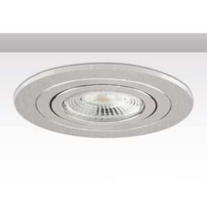 Cadre d'encastrement rond, découpe 80mm, pour spots GU10/MR16, gris/noir/blanc