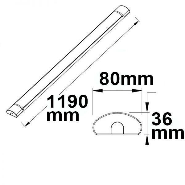 Luminaire LED monté en saillie 40 W, IP42, commutateur couleur 3'000|3'500|4'000K – Image 4