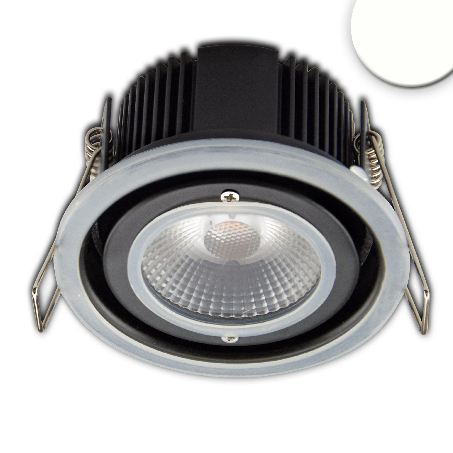 Spot LED encastré Sys-68, 10W, IP65, blanc neutre,gradable par Push ou par Dali (sans couvercle)