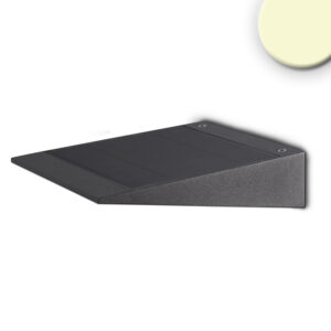 Applique LED SOLAR avec détecteur de mouvement HF, 2W, IP54, blanc chaud, avec batterie