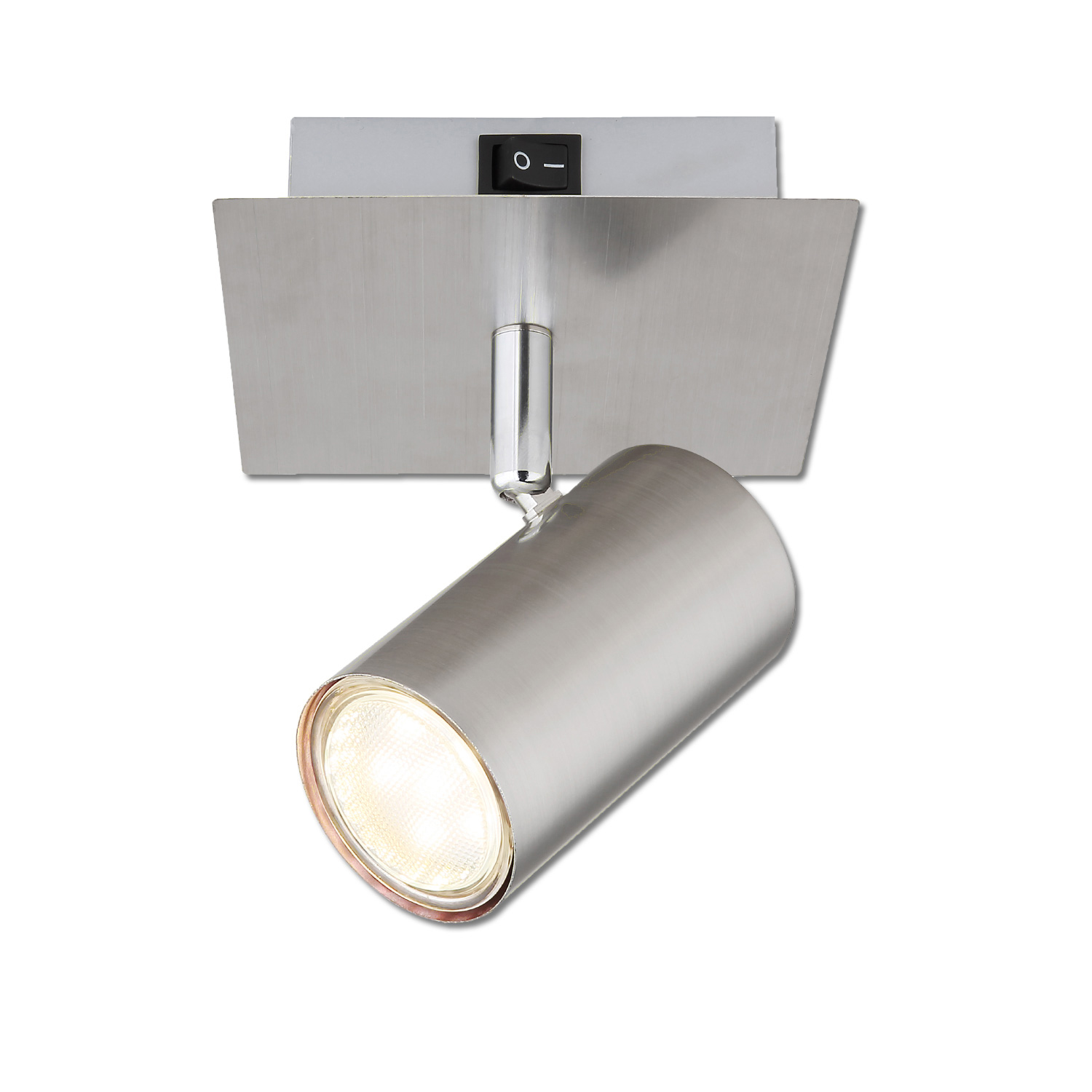 Applique nickel mat, avec interrupteur, 1xdouilleGU10, sans ampoules