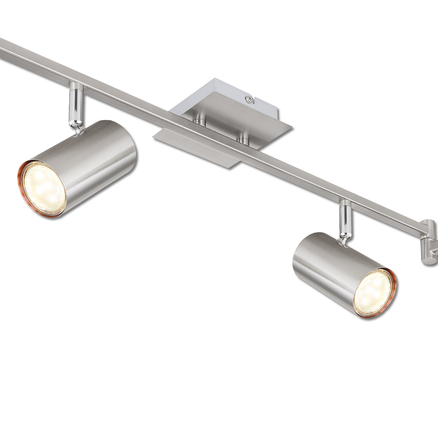 Spot de plafond nickel mat, 6xGU10 douille, sans éclairage – Image 3