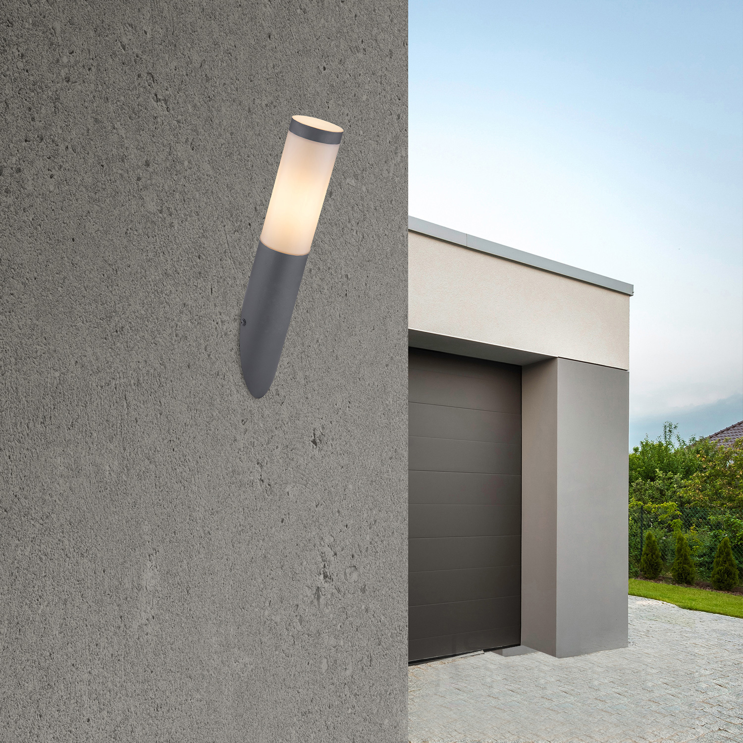 Applique anthracite, IP44, 1x douille E27, sans ampoule – Image 2