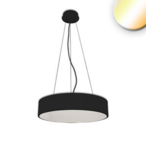 Luminaire suspendu LED, DM 80cm, noir, 105W, ColorSwitch 3000|3500|4000K, dimmable
