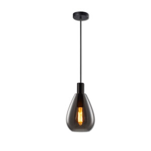 Suspension LED, Smoky glass, E27, 300cm