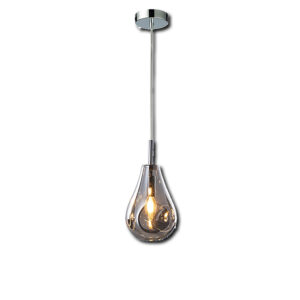 Suspension LED, verre noir, E14, 300cm