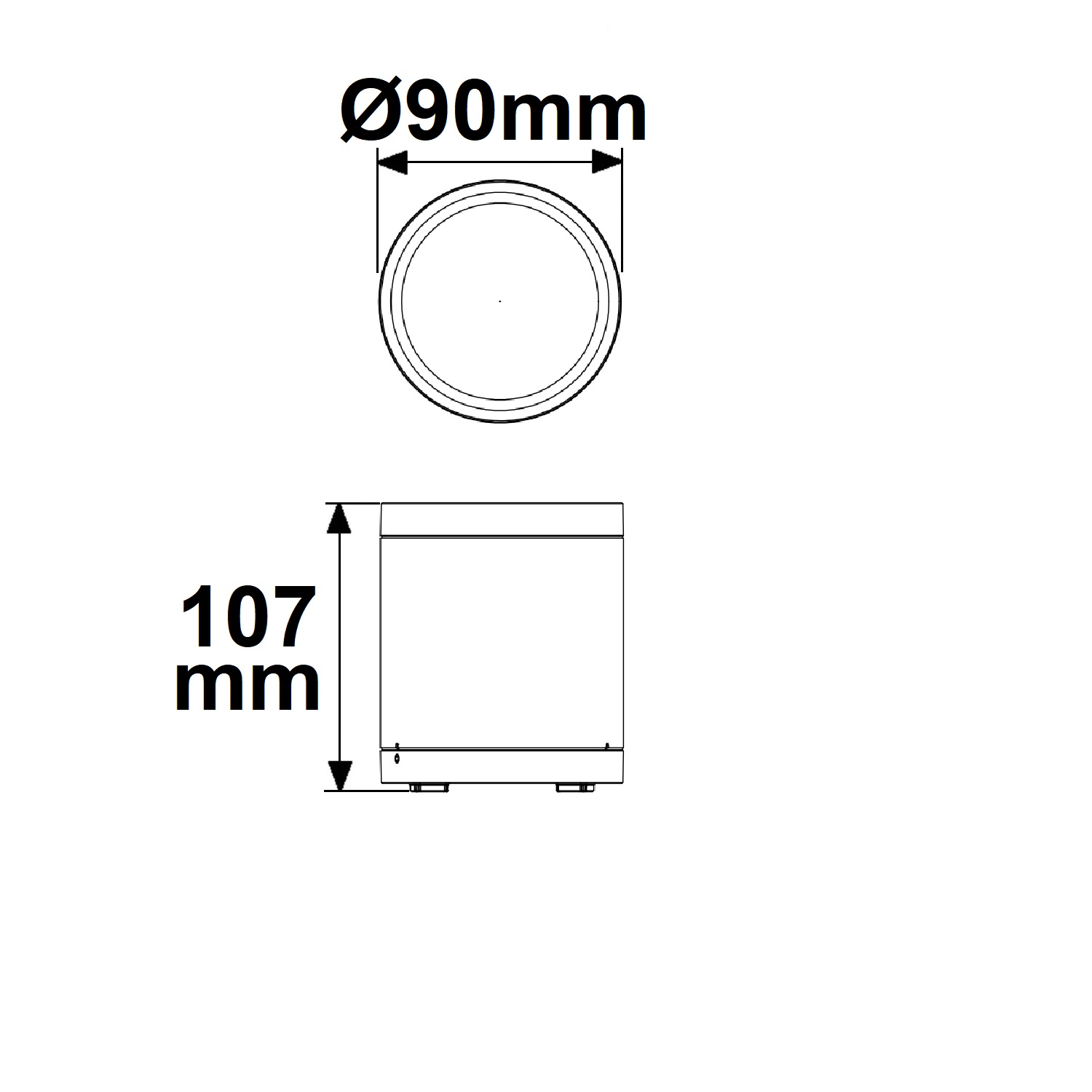 Spot plafonnier apparent à LED IP65, noir, 10W, ColorSwitch 3000|4000|5000K, à intensité variable – Image 2