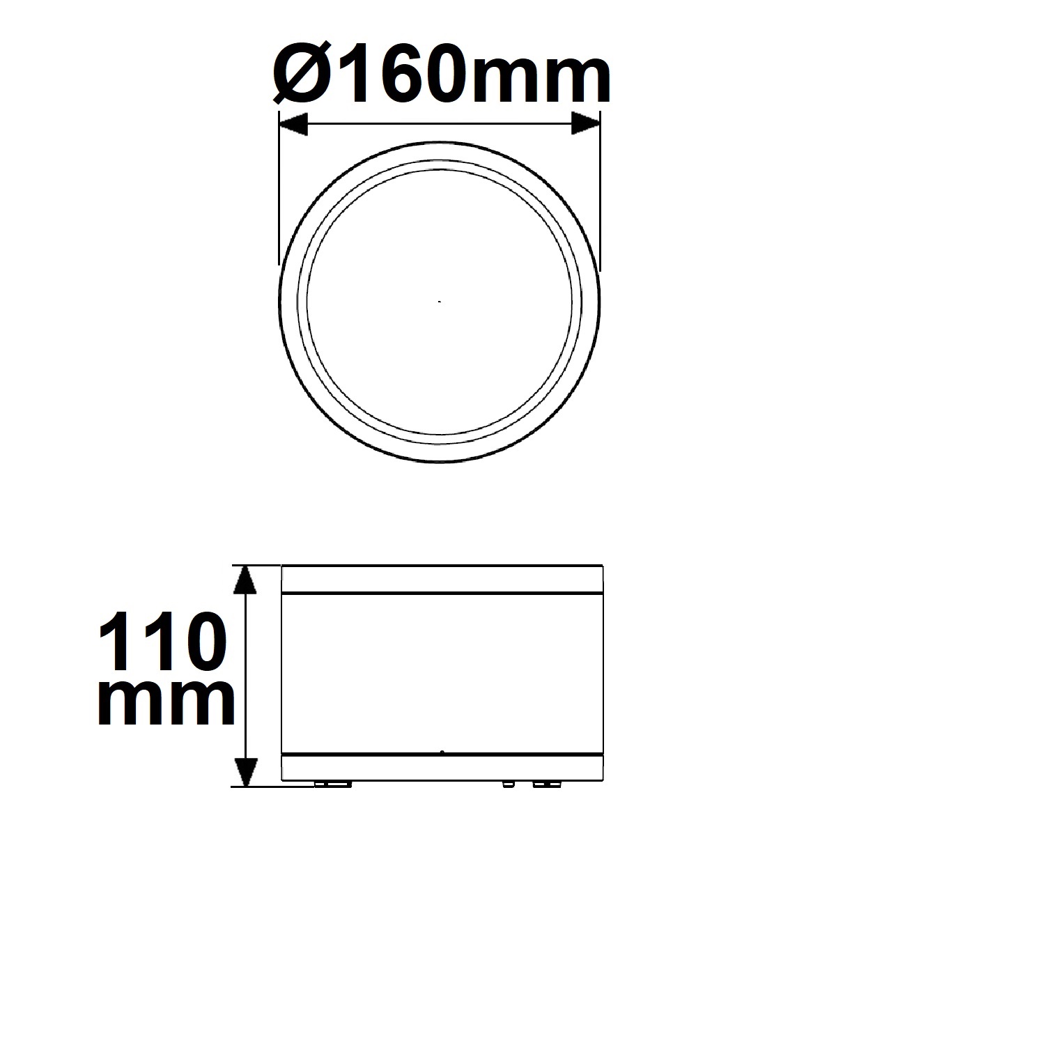 Spot plafonnier apparent à LED IP65, blanc, 25W, ColorSwitch 3000|4000|5000K, à intensité variable – Image 2