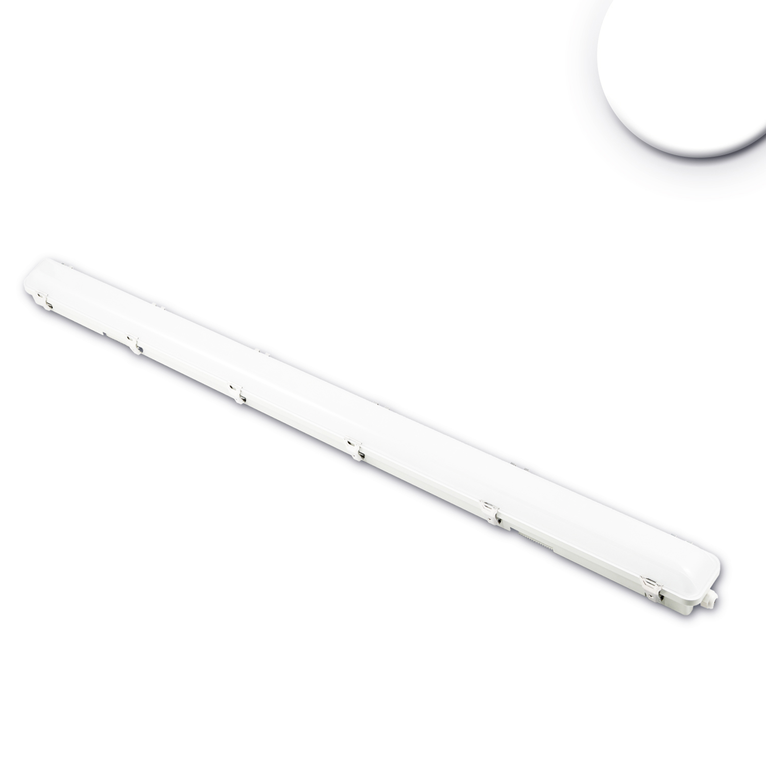 Luminaire LED à vasque 150cm IP65, Powerswitch 33W-60W, blanc neutre