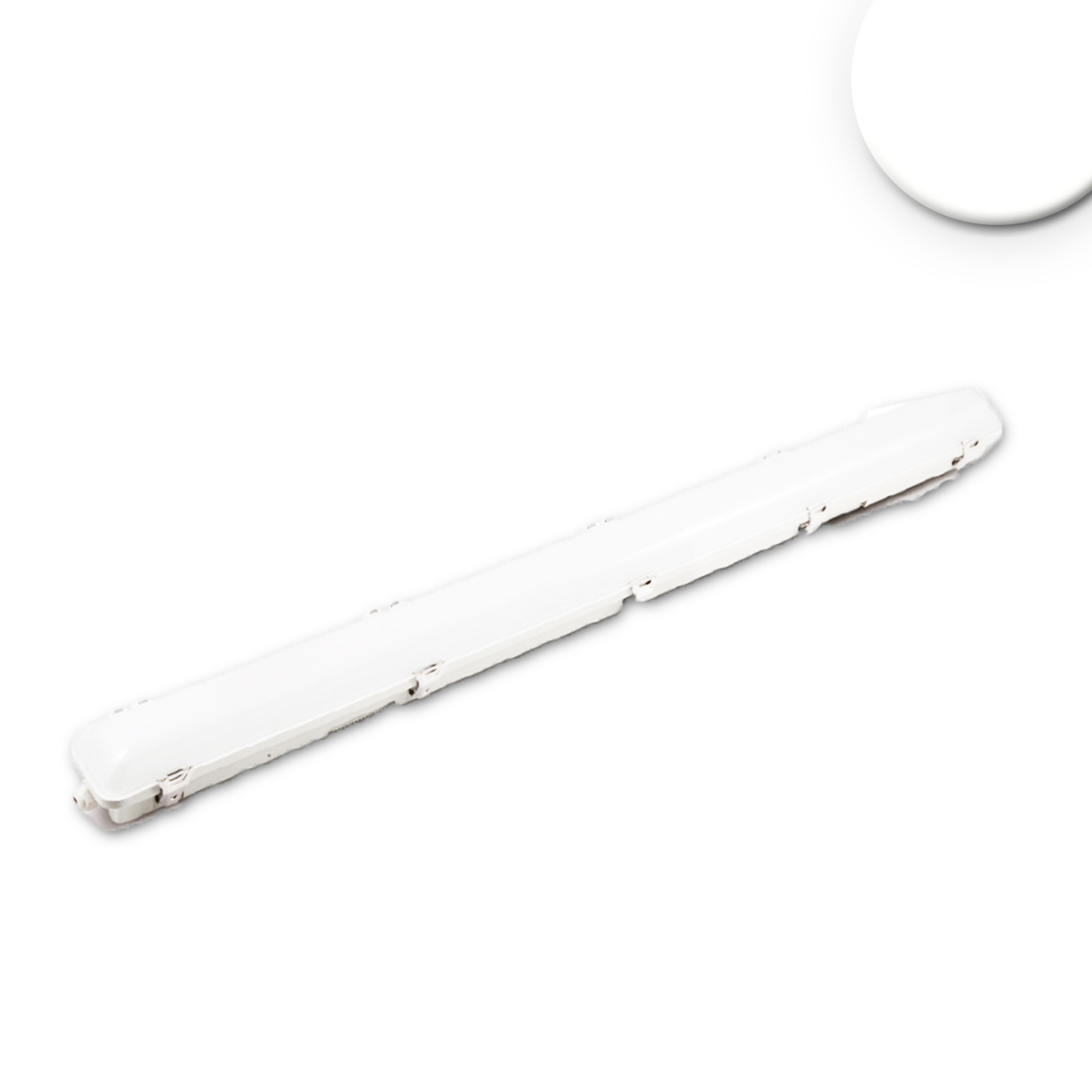 Luminaire LED à vasque 120cm IP65, Powerswitch 22W-40W, blanc neutre