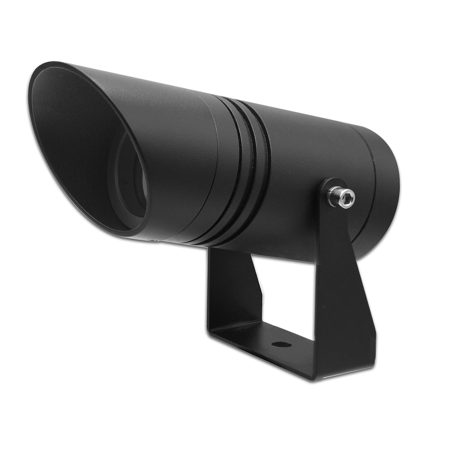 Projecteur LED de jardin, rond, inox, noir, 220V, IP65, 10W, 30°, blanc chaud – Image 2