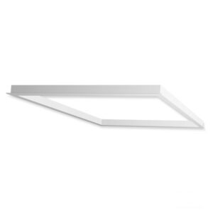 Cadre d'installation blanc RAL 9016 pour panneau LED 600