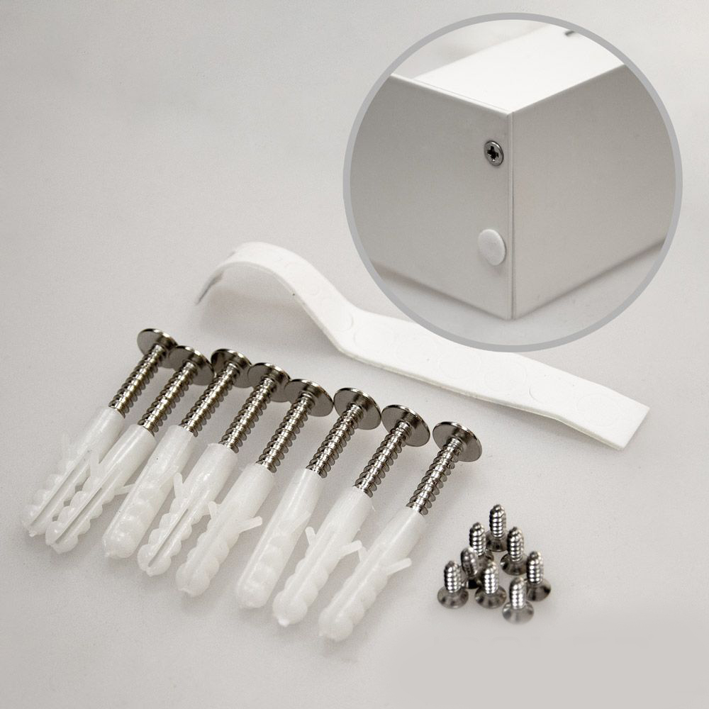 Cadre pour montage en surface blanc RAL 9016 pour panneau LED 300x1200 – Image 3