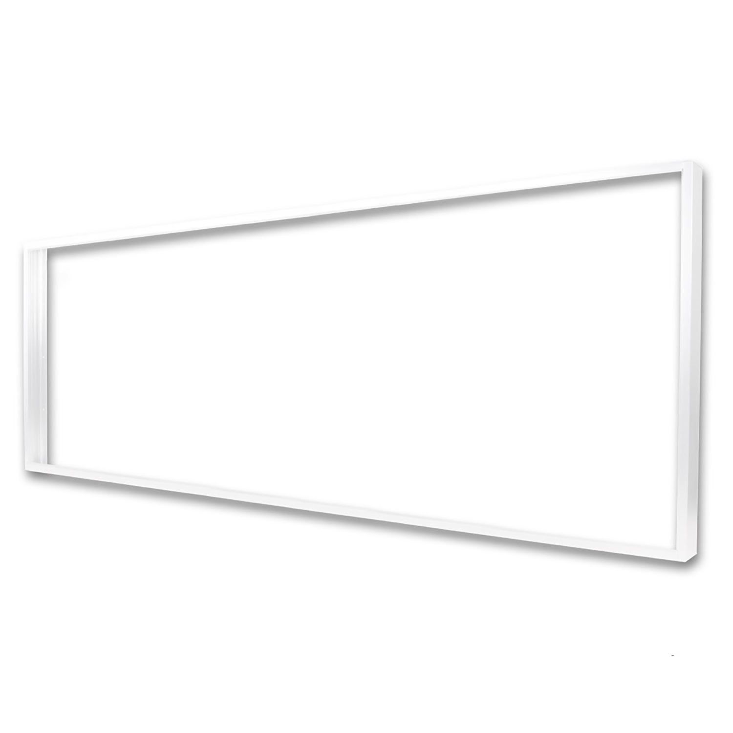 Cadre pour montage en surface blanc RAL 9016 pour panneau LED 300x1200