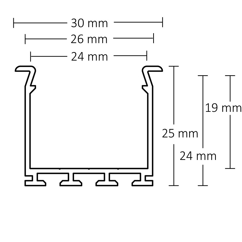 Profil encastré Dive 20 bord fin – Image 3