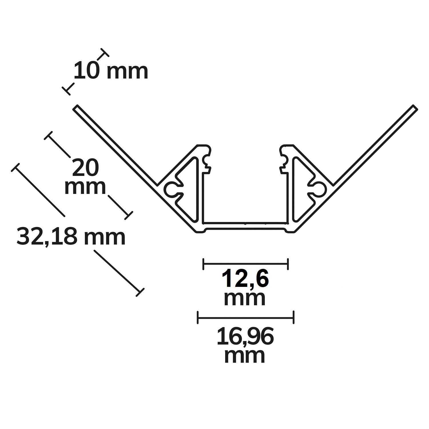 Profilé Finition Corner intérieur – Image 2