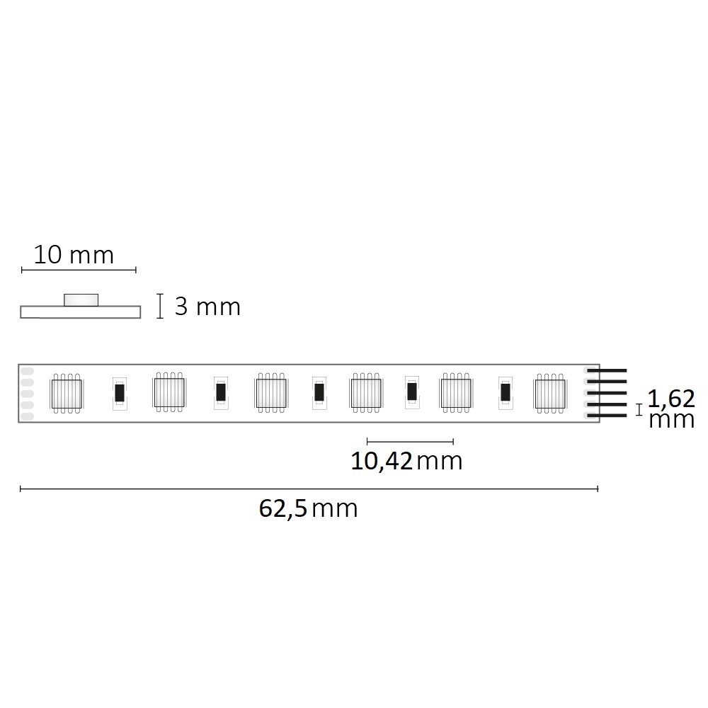 LED RVB + W 19,5W IP20 – Image 4