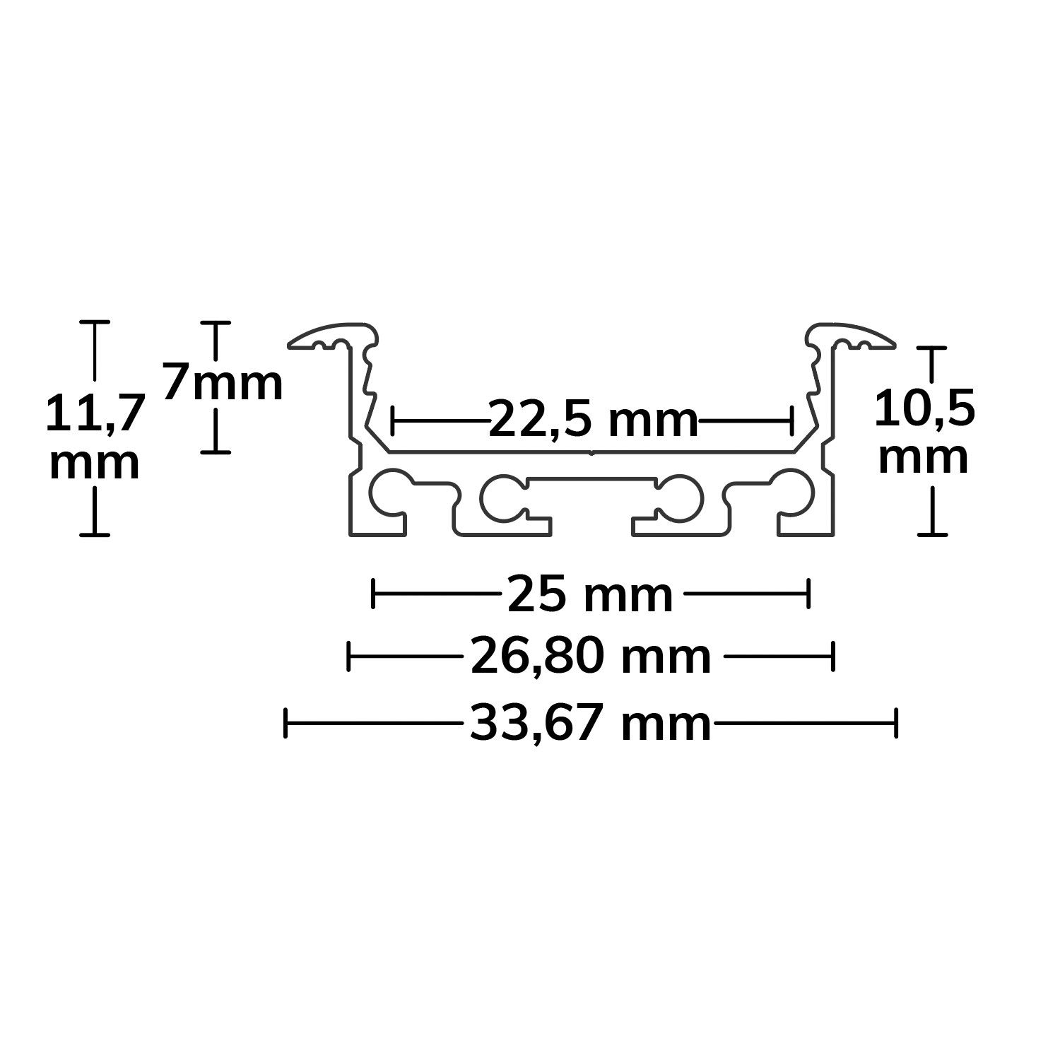 Profil encastré Dive 24 plat – Image 2