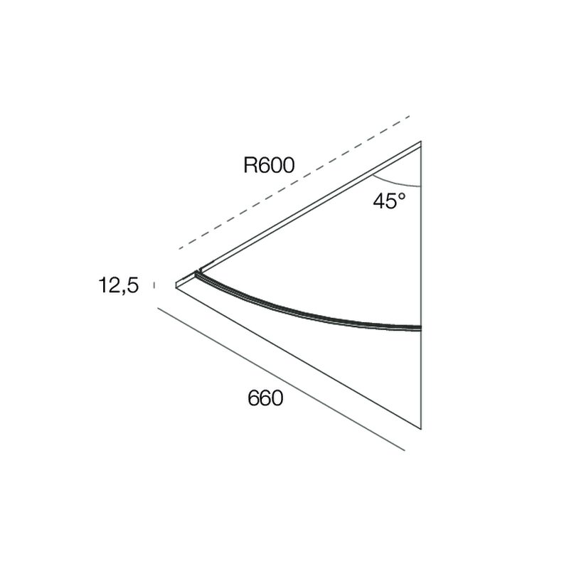 Domynos Lineare 45° 66cm 2700|3000|4000K – Image 2