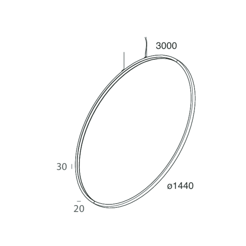 Halos Mini Verticale Big noir ou blanc, 3000|4000K – Image 2