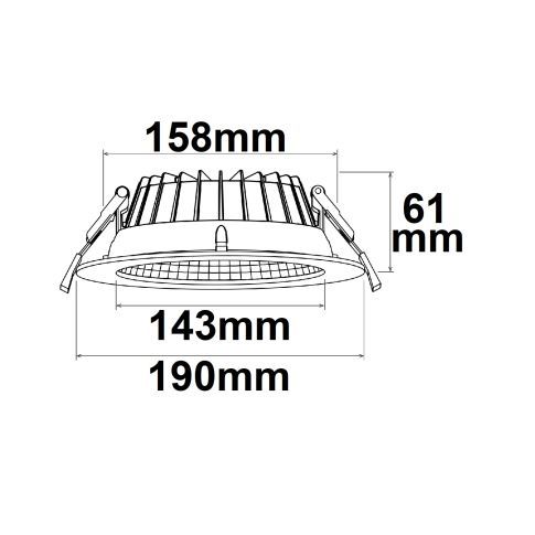 Downlight 12W 1800lm Colorswitch – Image 2