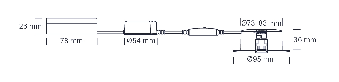 Velia ECO, rond, 7W, dimmable – Image 3