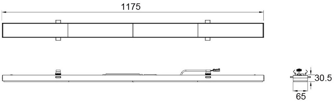 Module SLV Retro 1,2 m 21W, 3500/4000/5000 K – Image 2